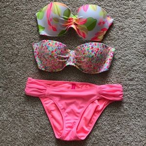 Victoria Secret Bikini Top & Bottom 34b small